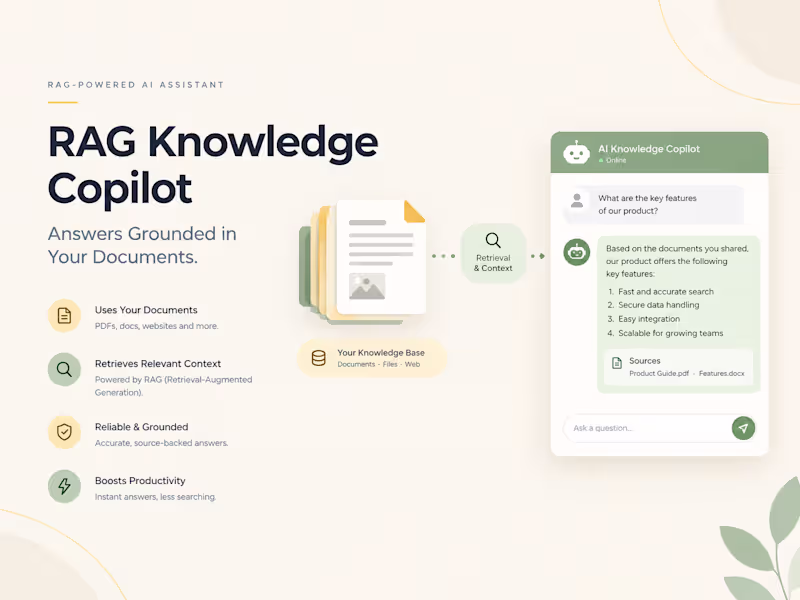 Cover image for RAG Chatbot / Knowledge Copilot for Your Docs