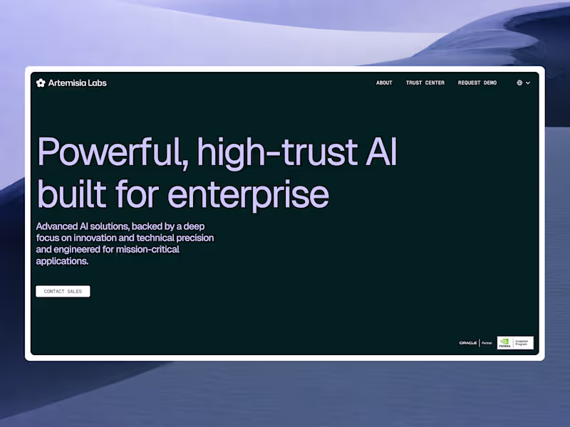 Cover image for Artemisia Labs | Website Design & Framer Development
