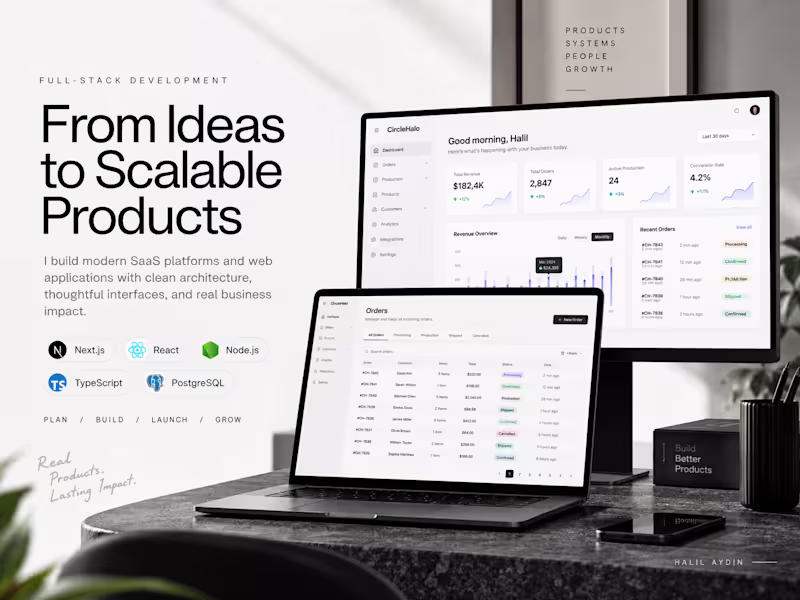 Cover image for Full-Stack SaaS & Web App Development | Next.js + Node.js