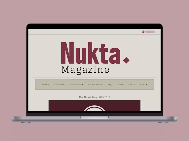 Cover image for Nukta Magazine: Brand Identity & Website Design
