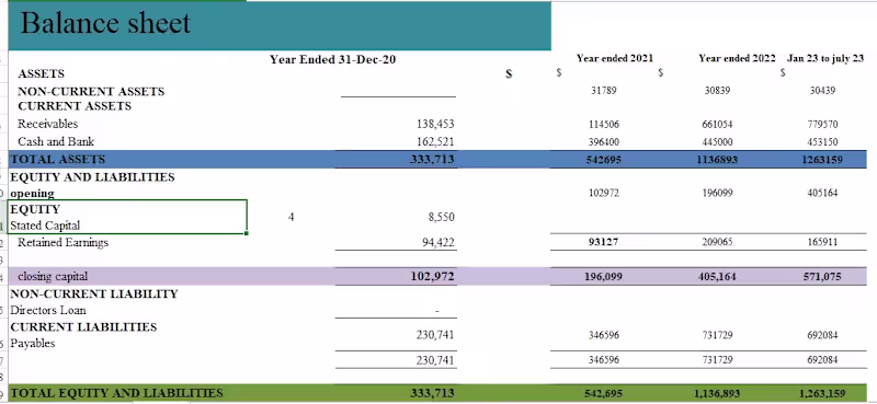 Cover image for Profit & Loss and Balance sheet