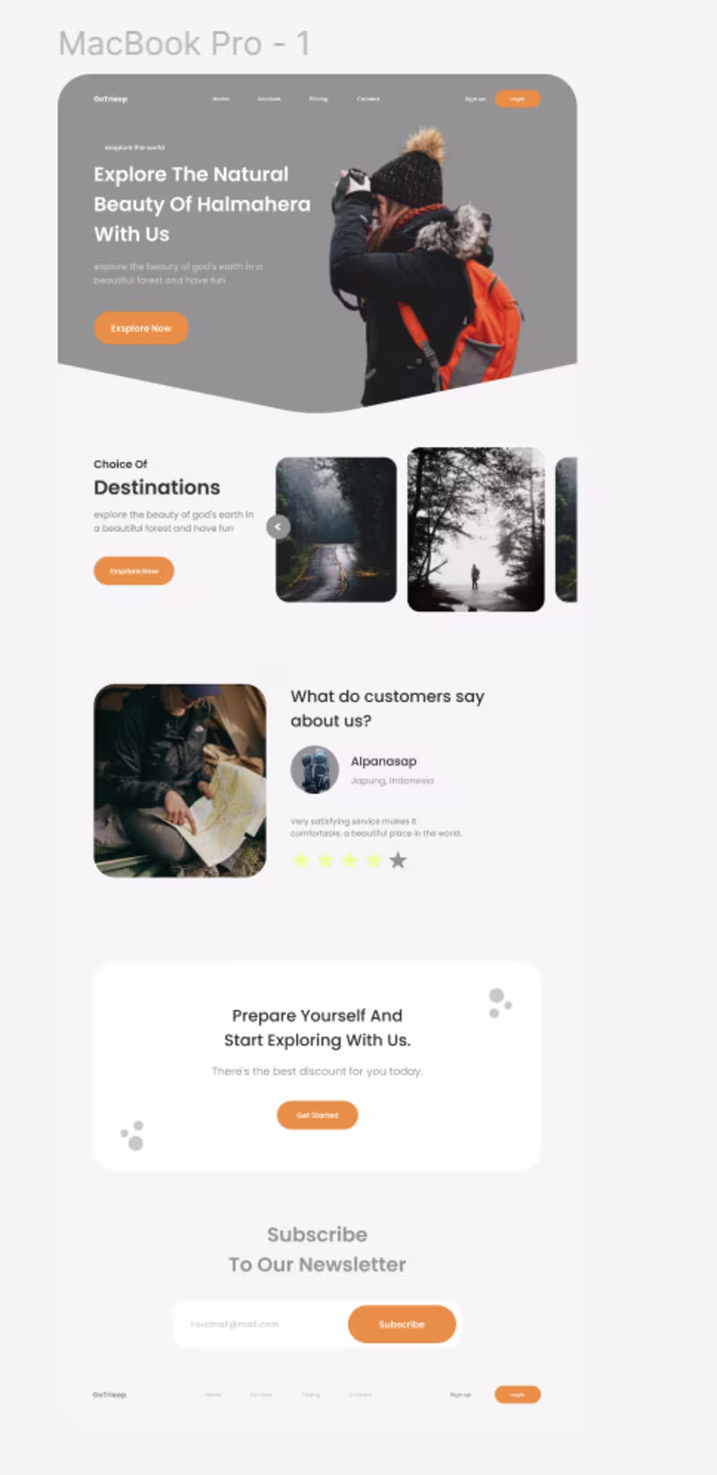 Cover image for Travel & Adventure Landing Page