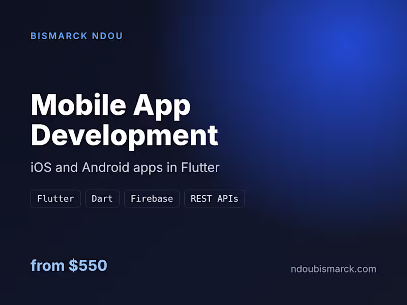 Cover image for Mobile App Development (iOS and Android)