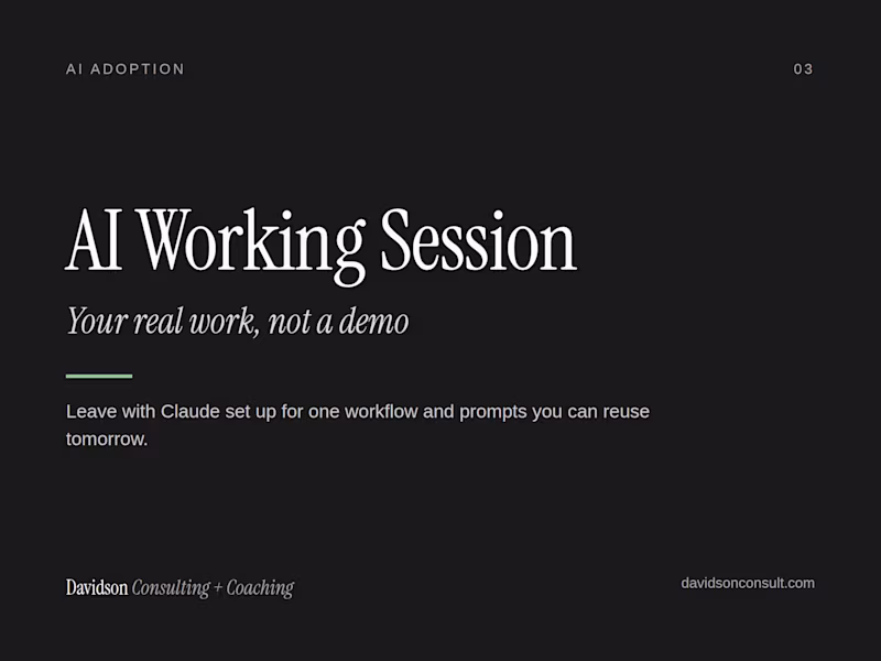Cover image for AI Working Session