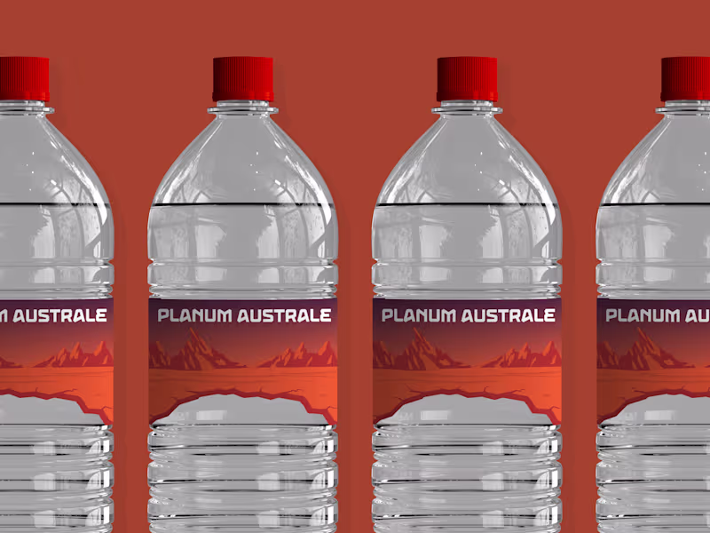 Cover image for Water from Mars | Label Design