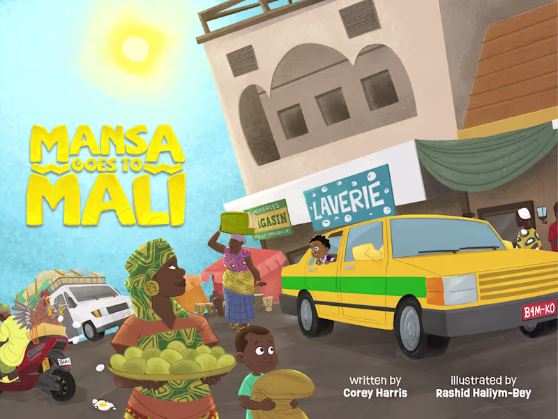 Cover image for "Mansa Goes To Mali" Children's Book