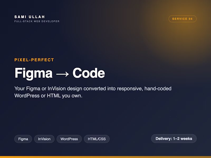 Cover image for Figma / InVision to WordPress or HTML Conversion