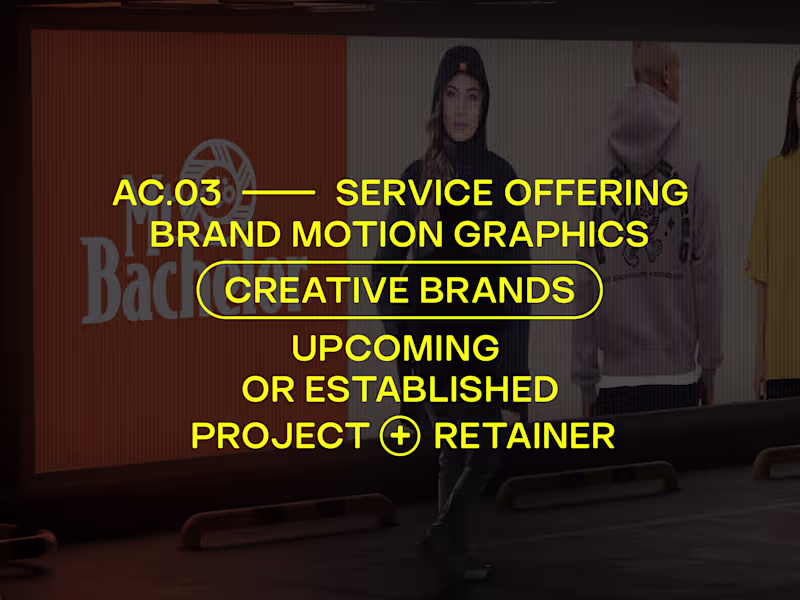 Cover image for Motion Graphics and Brand Animation for Lifestyle Brands