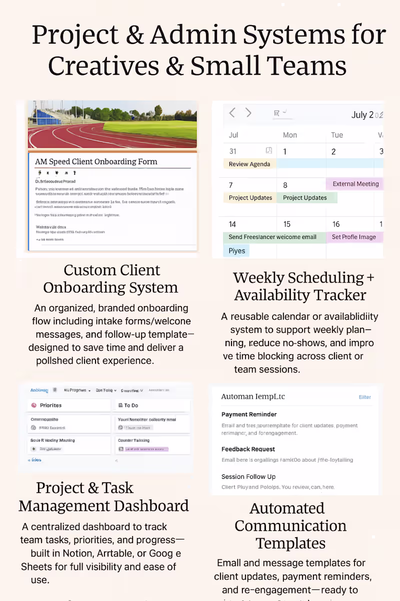 Cover image for Project & Admin Systems for Creatives & Small Teams