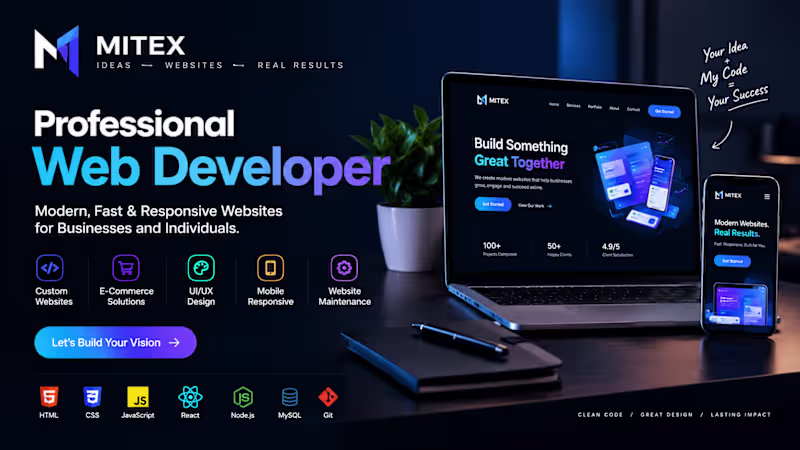 Cover image for Professional Website Design & Development