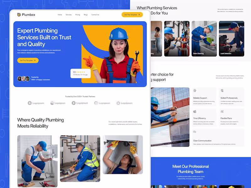 Cover image for Plumbex — Plumbing & Repair Service Template
Plumbex