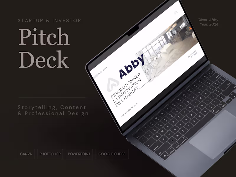 Cover image for Investor Pitch Deck - Strategy, Story & Design