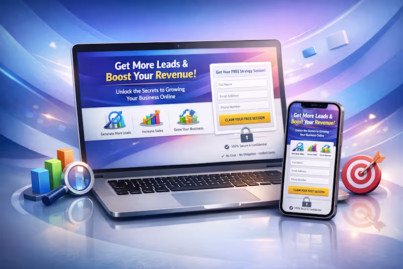 Cover image for GoHighLevel Funnel Built for Conversions | Premium UI/UX Design
