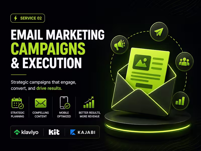 Cover image for Email Marketing Campaigns & Ongoing Execution