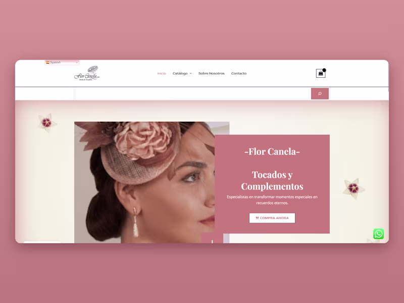 Cover image for Online store for Flor Canela,
