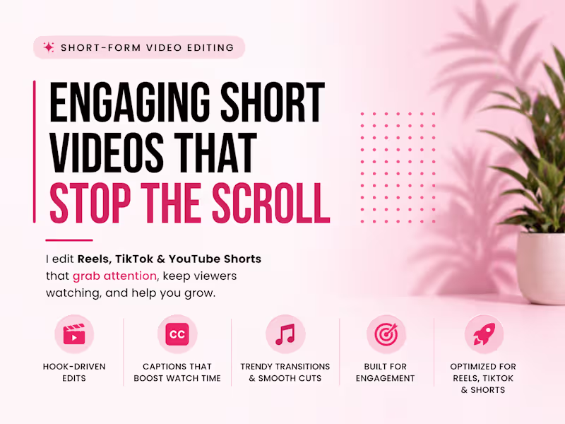 Cover image for Short-Form Video Editing for Reels, TikTok & Shorts