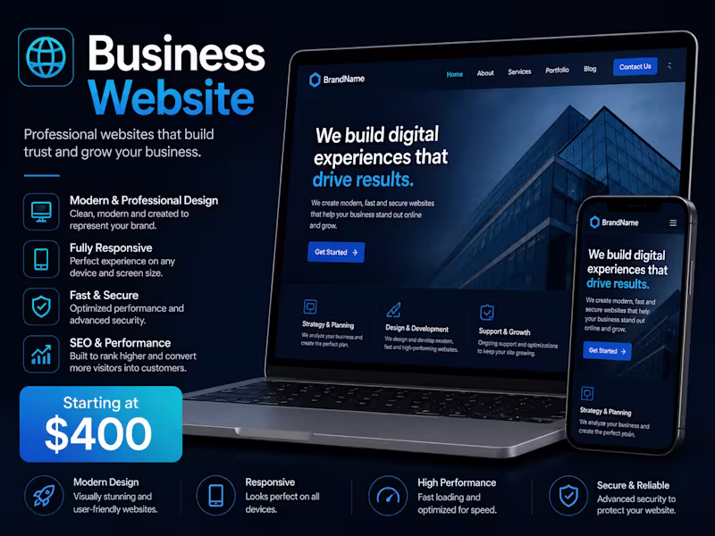 Cover image for Custom Business Website Development