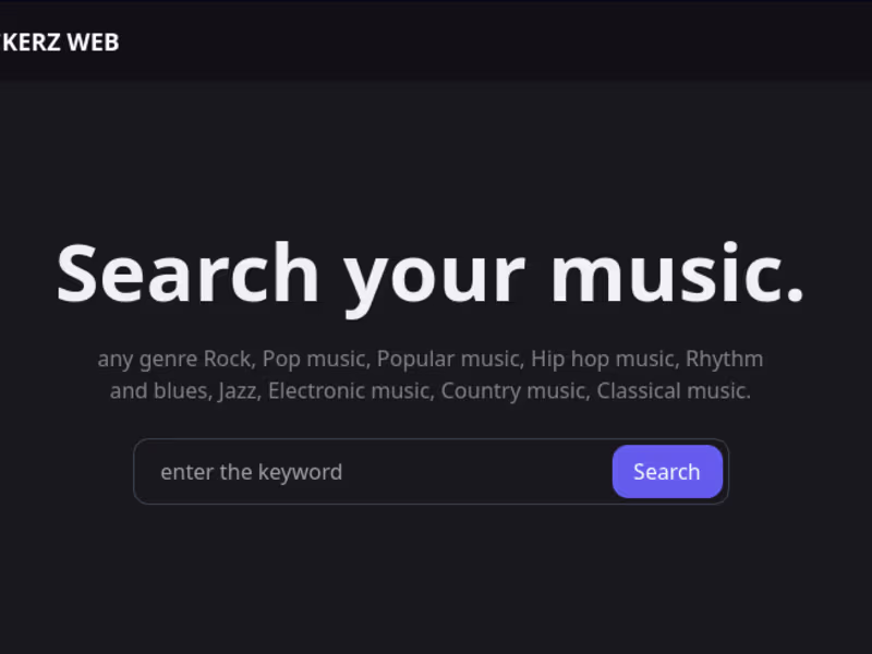 Cover image for Custom Music Search Engine