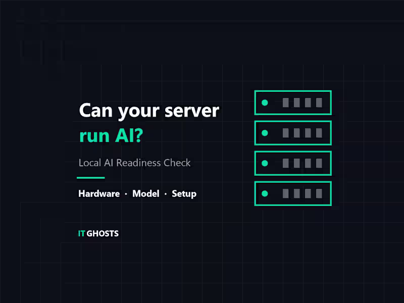 Cover image for Local AI Readiness Check: can your server run private AI?