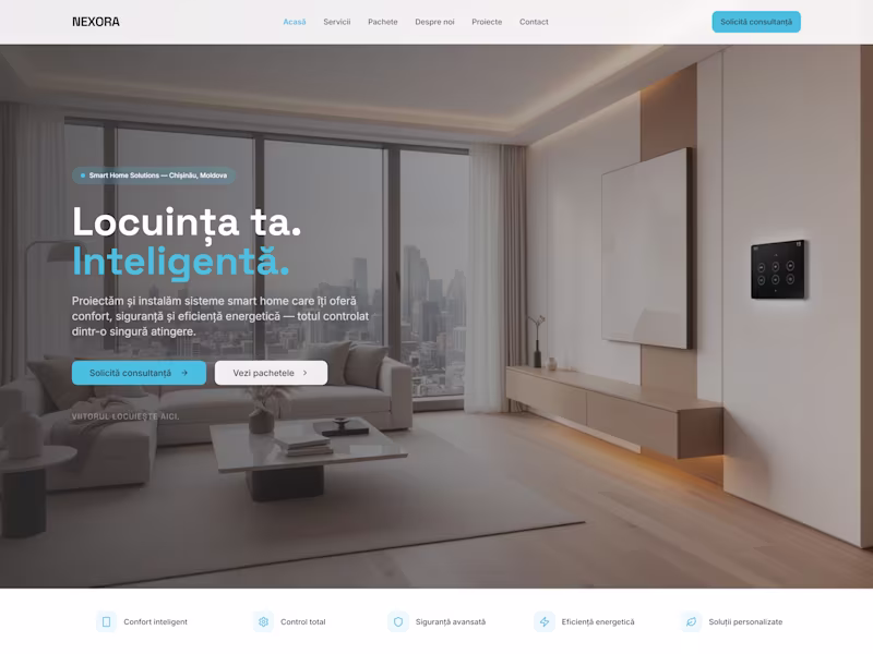 Cover image for Nexora — Premium Smart Home Website