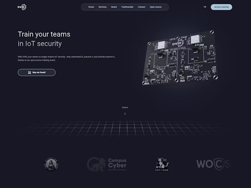 Cover image for Training IoT | DVID