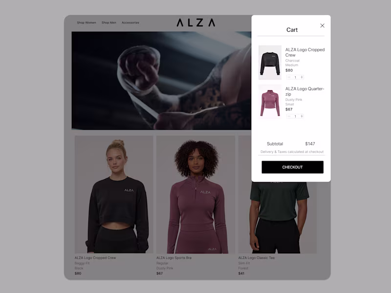 Cover image for ALZA - Cart UI
