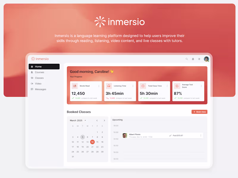 Cover image for Inmersio — Language Learning Platform