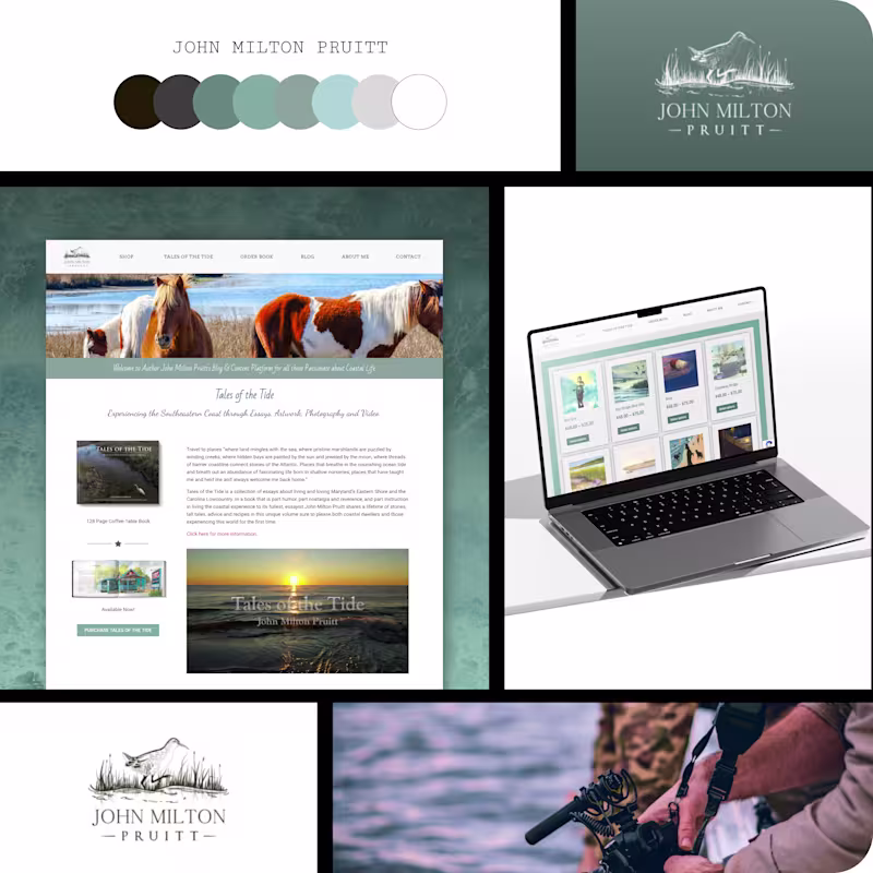 Cover image for Book Author Site with Video Storytelling