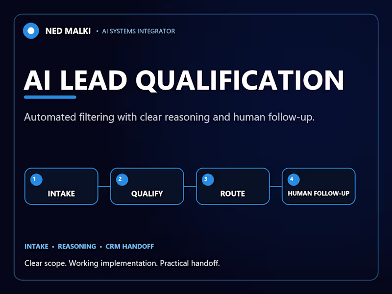 Cover image for I build qualification workflows that