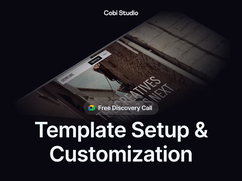Cover image for Framer Template Setup & Customization, Live in 5 Days