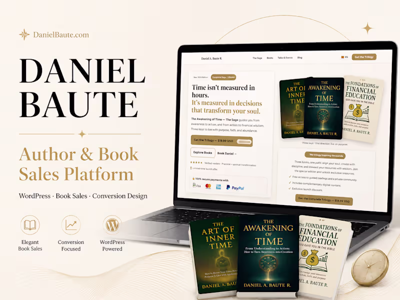 Cover image for Author Platform & Book Sales Website | WordPress