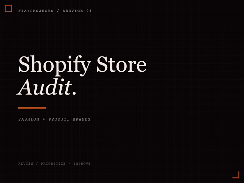 Cover image for Shopify Store Audit for Fashion and Product Brands