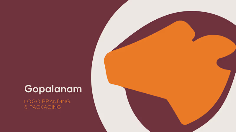 Cover image for Gopalanam Branding And Packaging :: Behance