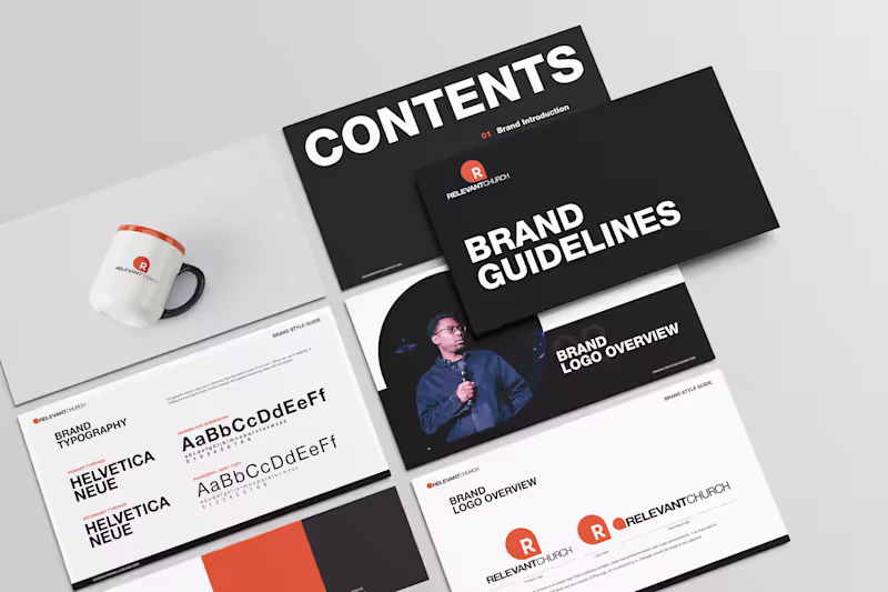 Cover image for Relevant Church Brand Guidelines and Brand Style Guide