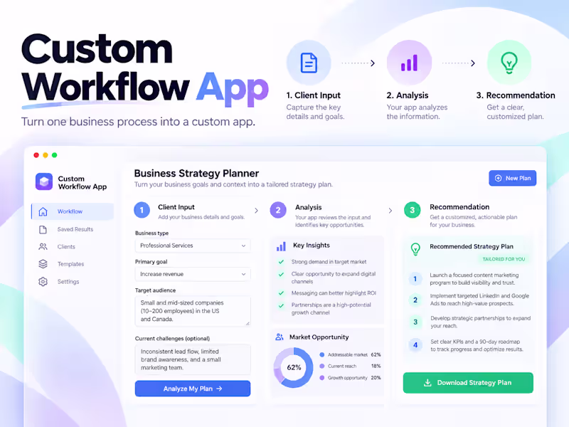Cover image for Custom Workflow App