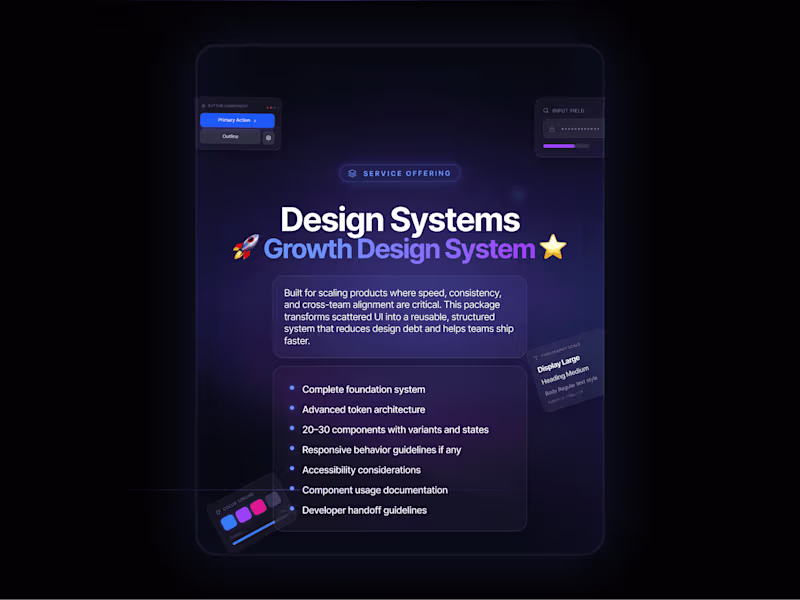 Cover image for Design System - 🚀 Figma Growth Design System ⭐