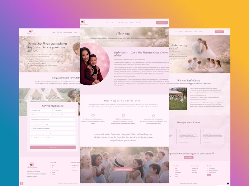Cover image for Designing Little Guests Childcare WordPress Website