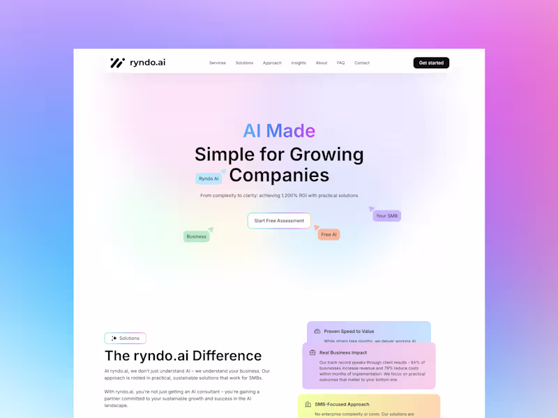 Cover image for Ryndo - AI Landing with Framer