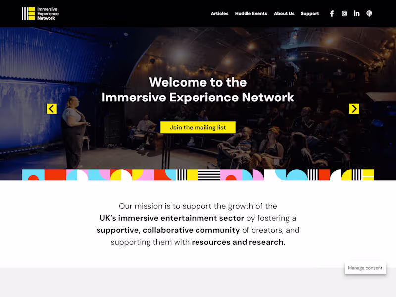 Cover image for Immersive Experience Network