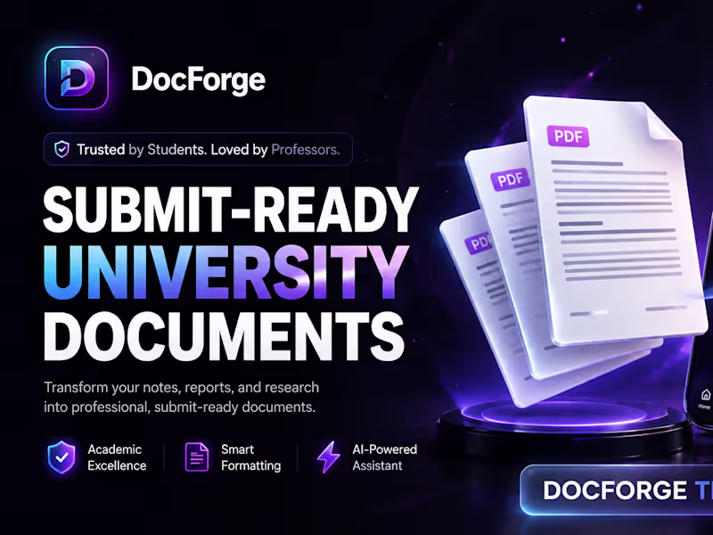 Cover image for DocForge: An AI-powered document workspace