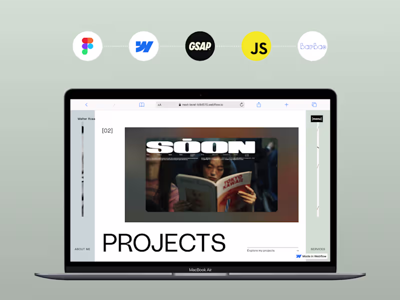 Cover image for Figma to Webflow with seamless page transitions