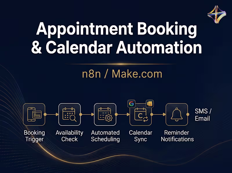 Cover image for  Appointment Booking & Calendar Automation