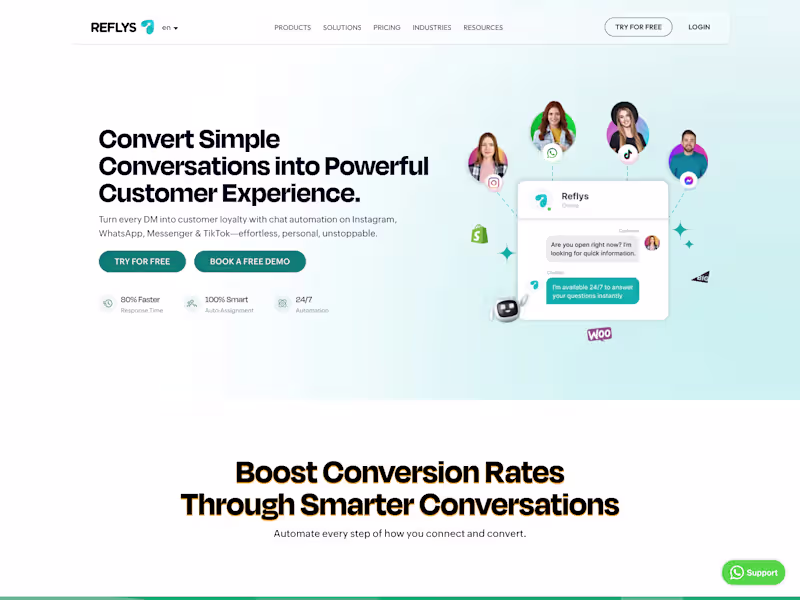 Cover image for Reflys - Chat & Influencer Marketing Platform