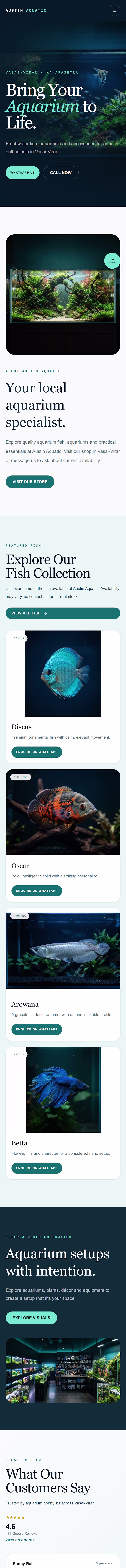 Cover image for Austin Aquatic — Aquarium Business