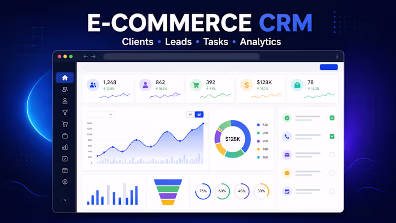 Cover image for Custom Ecommerce CRM Development