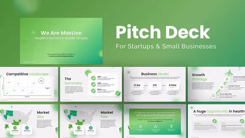 Cover image for I will design a modern investor pitch deck presentation