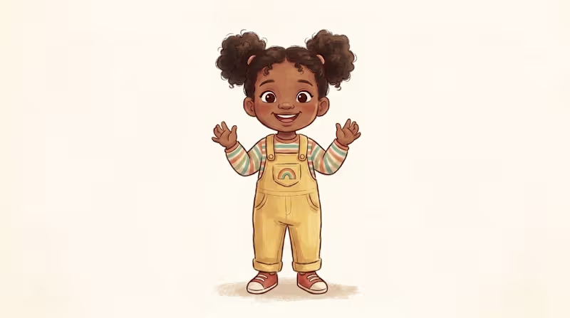 Cover image for Child Character Reference Sheet (Pose