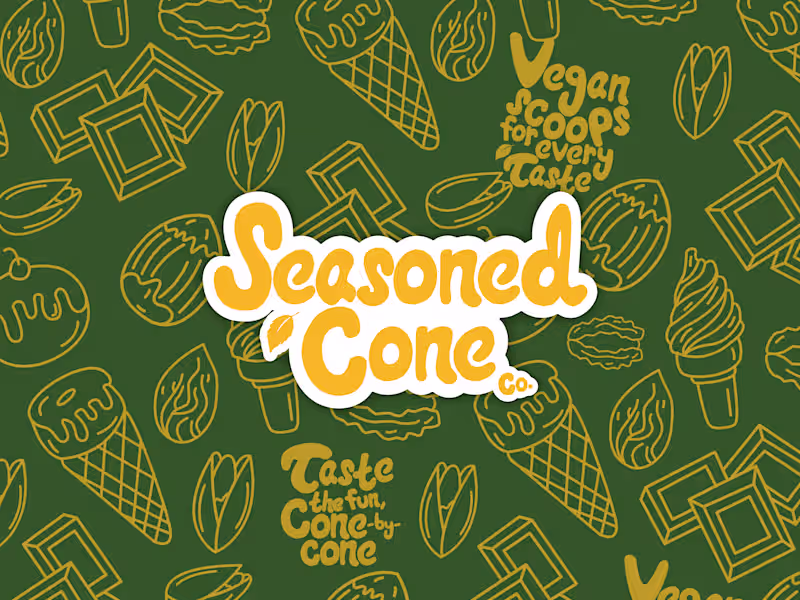 Cover image for Seasoned Cone Co. Logos and Packaging