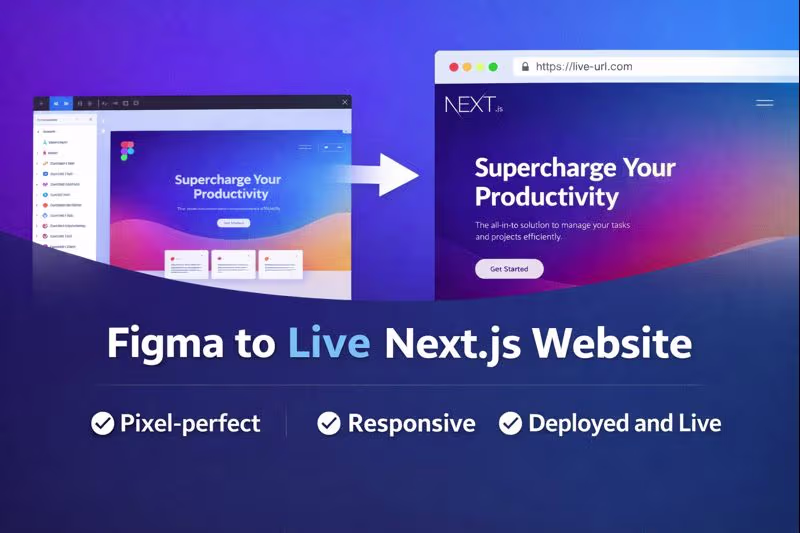 Cover image for next js web app