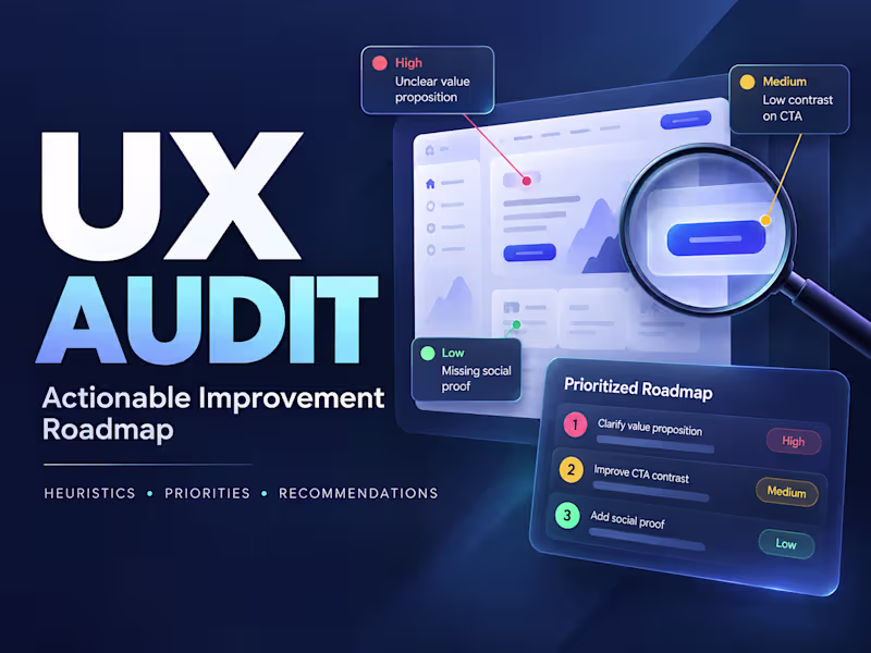 Cover image for UX Audit & Actionable Improvement Roadmap